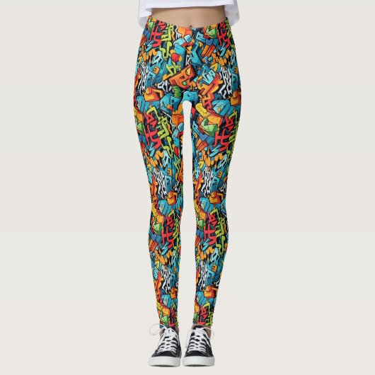 Graffiti Art Leggings (Voorkant)