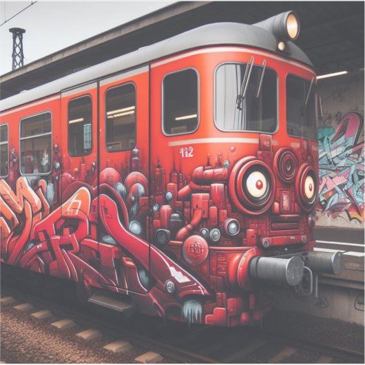 Graffiti Art op maat gesneden vinyl Sticker (Voorkant)