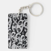 Graffiti Art Panda-Beren Sleutelhanger (achterkant)
