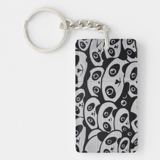 Graffiti Art Panda-Beren Sleutelhanger (Voorkant)