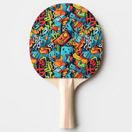 Graffiti Art Ping Pong Paddle Tafeltennisbatje (Voorkant)