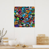 Graffiti Art Poster (Keuken)