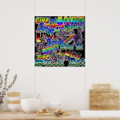 Graffiti Art Poster (Keuken)