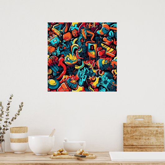 Graffiti Art Poster (Keuken)