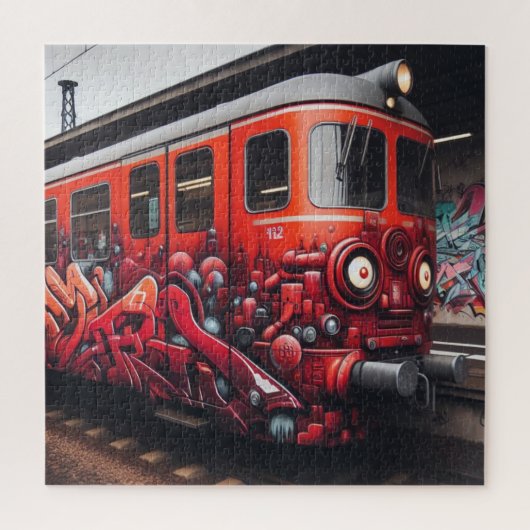 Graffiti Art puzzel Legpuzzel (Verticaal)