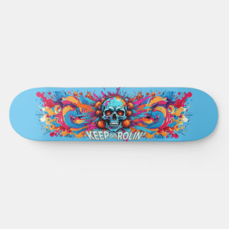 Graffiti Art Skull 6 - Keep on Rolin' Persoonlijk Skateboard