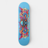 Graffiti Art Skull 6 - Keep on Rolin' Persoonlijk Skateboard (Voorkant)