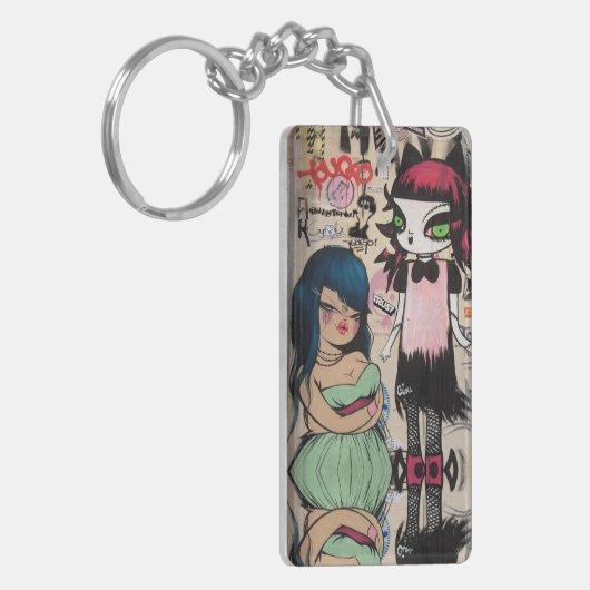 Graffiti Art Sleutelhanger (Voorkant Links)