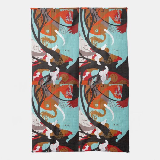 Graffiti Art Theedoek (Verticaal)