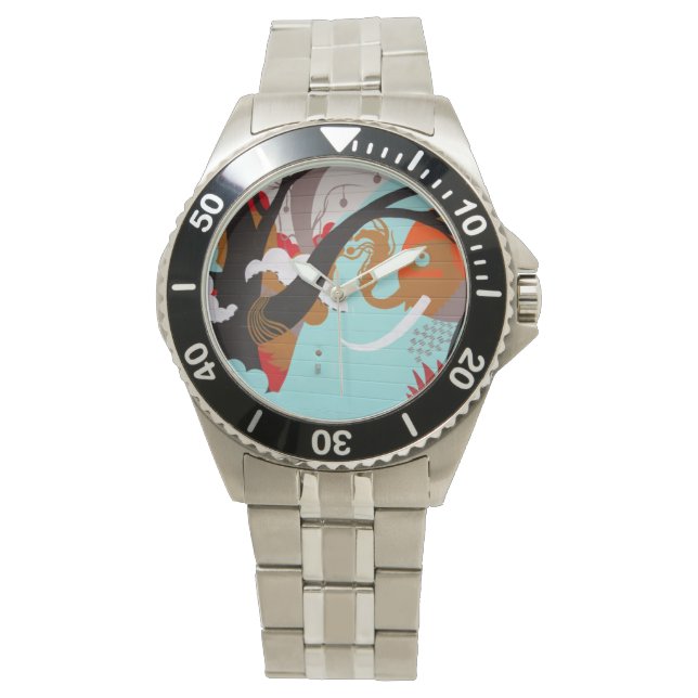 Graffiti Art Watch Horloge (Voorkant)