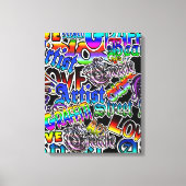 Graffiti Art Wrapped Canvas (Voorkant)