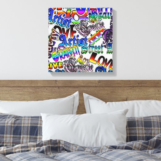 Graffiti Art Wrapped Canvas (Insitu (Slaapkamer))