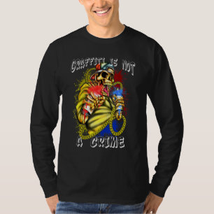 Graffiti-artiest met spuitbussen op Tagger Street T-shirt