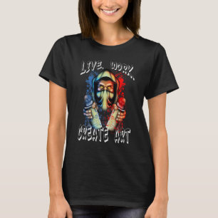 Graffiti-artiest met spuitbussen op Tagger Street T-shirt