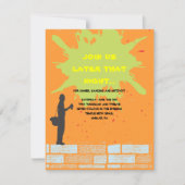 Graffiti Artist Bar Bat Mitzvah Invite Party Card Kaart (Voorkant)
