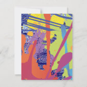 Graffiti Artist Bar Bat Mitzvah Invite Party Card Kaart (Achterkant)