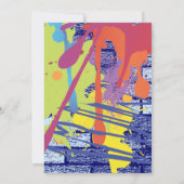 Graffiti Artist Bar Bat Mitzvah Uitnodiging (Achterkant)