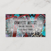 Graffiti Artist Grunge Urban Street Modern Visitekaartje (Voorkant)