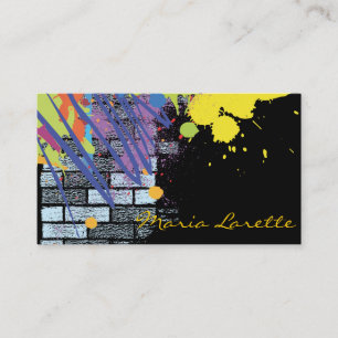 GRAFFITI ARTIST Party Event Planner Designer Kaart Visitekaartje