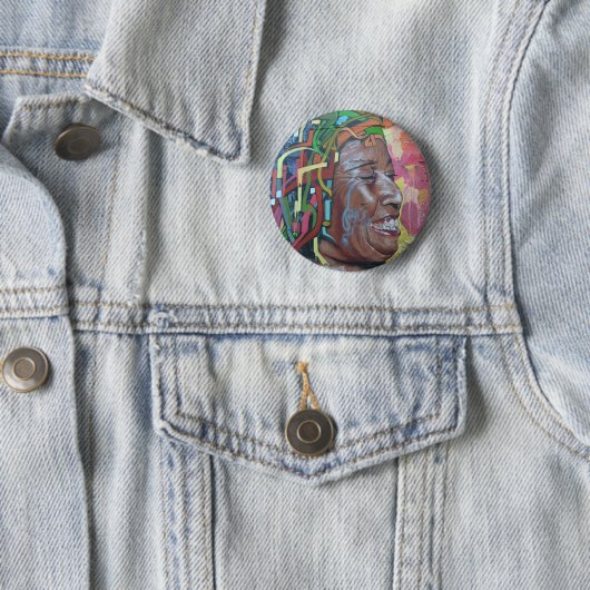 Graffiti Artwork Face Ronde Button 5,7 Cm (In situ)