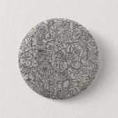 Graffiti Artwork Line Work Ronde Button 5,7 Cm (Voorkant)