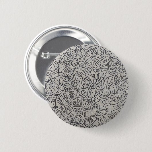 Graffiti Artwork Line Work Ronde Button 5,7 Cm (Voorkant /achterkant)
