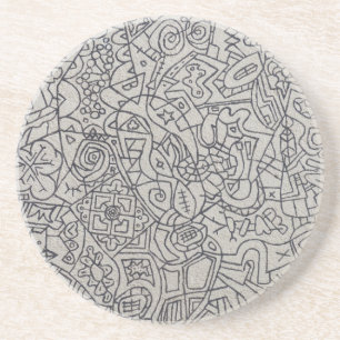 Graffiti Artwork Line Work Zandsteen Onderzetter