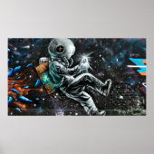 Graffiti Astronaut Poster (Voorkant)