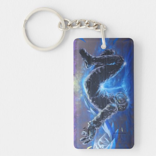 Graffiti Astronaut Sleutelhanger (Voorkant)