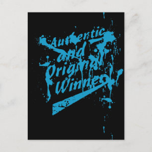 Graffiti Authentieke Originele Winnaar Grunge Spat Feestdagenkaart