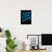 Graffiti Authentieke Originele Winnaar Grunge Spat Poster (Thuiskantoor)