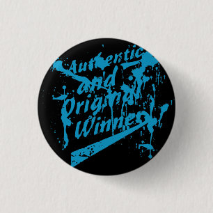 Graffiti Authentieke Originele Winnaar Grunge Spat Ronde Button 3,2 Cm