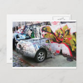 Graffiti-auto Briefkaart (Voorkant / Achterkant)