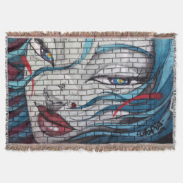 Graffiti Aziatisch meisje Deken