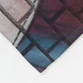 Graffiti Aziatisch meisje Fleece Deken (Hoek)