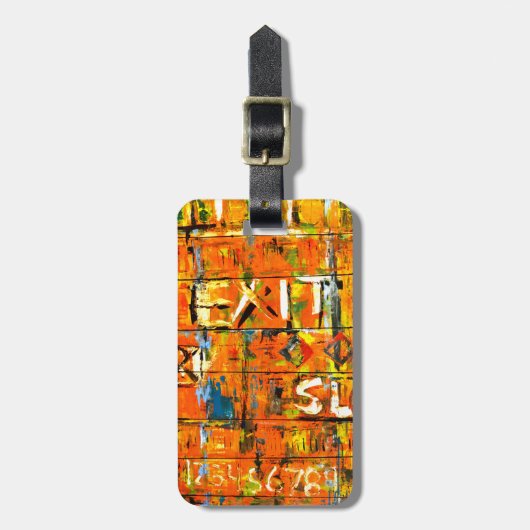 Graffiti Bagagelabel (Voorkant verticaal)