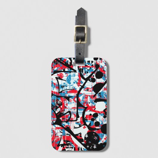 Graffiti Bagagelabel (Voorkant (verticaal))