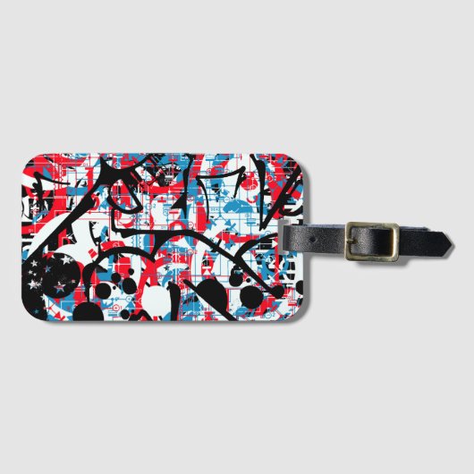 Graffiti Bagagelabel (Voorkant (horizontaal))