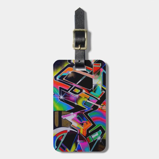 Graffiti bagagelabel (Voorkant verticaal)