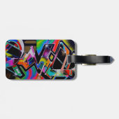 Graffiti bagagelabel (Achterkant horizontaal)
