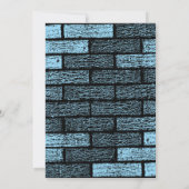 Graffiti Bar Mitzvah Brick Wall Splatter Invite Kaart (Achterkant)