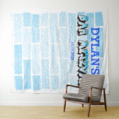 Graffiti Bar Mitzvah Photo Booth Feest Achtergrond Wandkleed (In Situ (horizontaal))