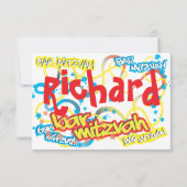 Graffiti Bar Mitzvah RSVP (Voorkant)