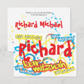 Graffiti Bar Mitzvah RSVP (Voorkant / Achterkant)