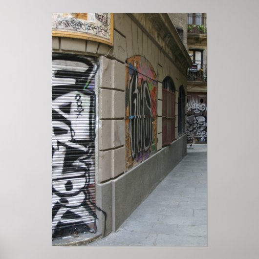 Graffiti - Barcelona Poster (Voorkant)