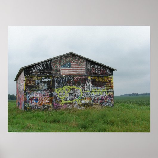 Graffiti Barn Poster (Voorkant)