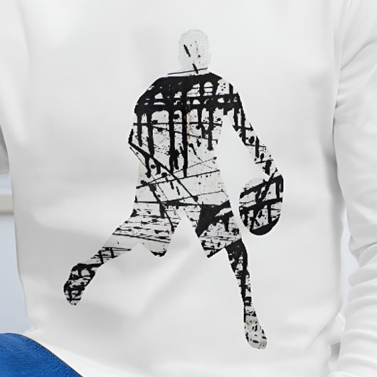 Graffiti basketbaltrui Basketballer T-shirt