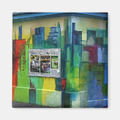 Graffiti, Bazel, Zwitserland Magneet (Voorkant)