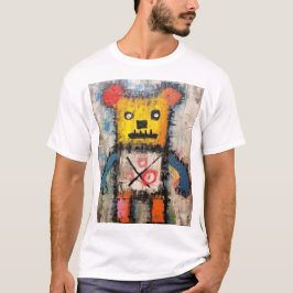 Graffiti Bear Brushstroke painting art T-shirt