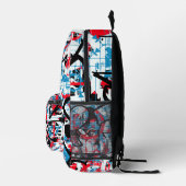 Graffiti Bedrukte Rugzak (Rechts)